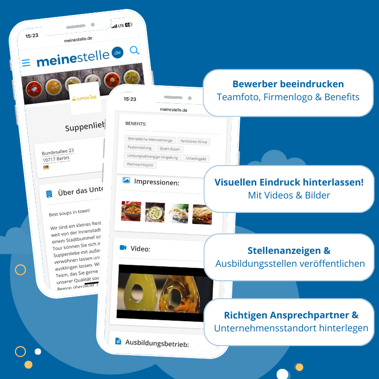 Stellenanzeigen schalten auf meinestelle.de & azubistelle.de